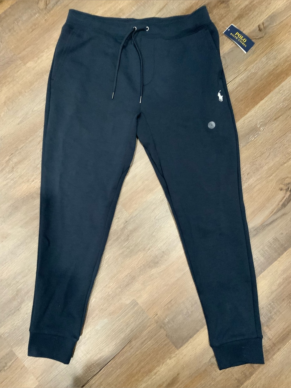 New Polo Ralph Lauren Aviator Navy White Pony Double Knit Jogger Pants Men's - M